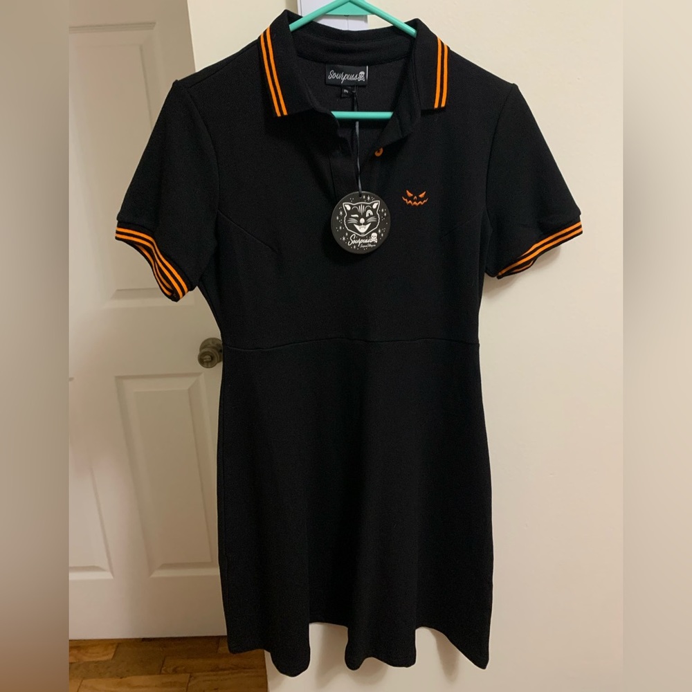 NWT Jack O’ Lantern Polo Dress by Sourpuss